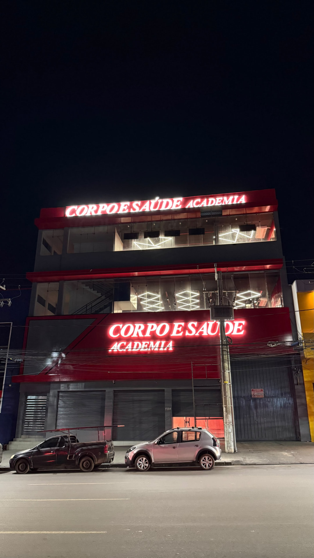 Ambiente de treino na academia Corpo e Saúde Cuiabá